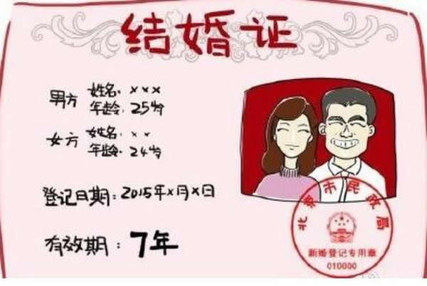 结婚证七年有效期