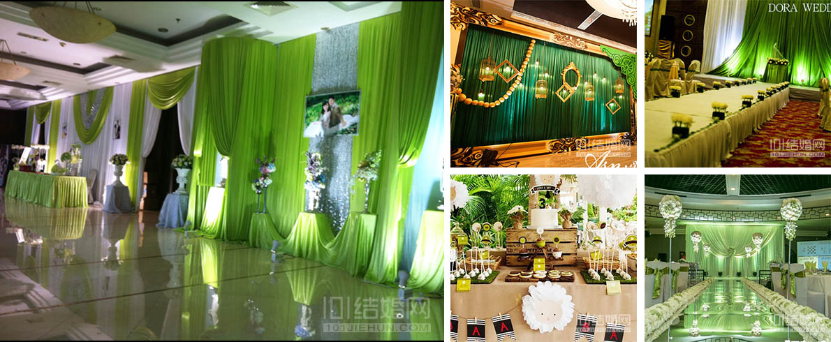 绿色婚礼图片