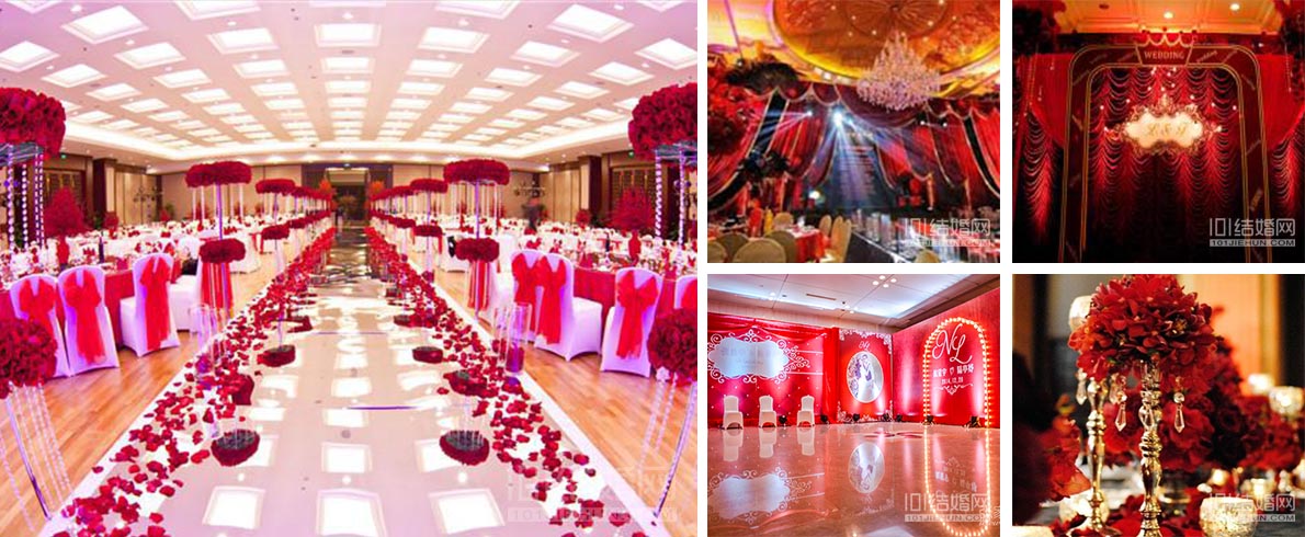 红色婚礼图片