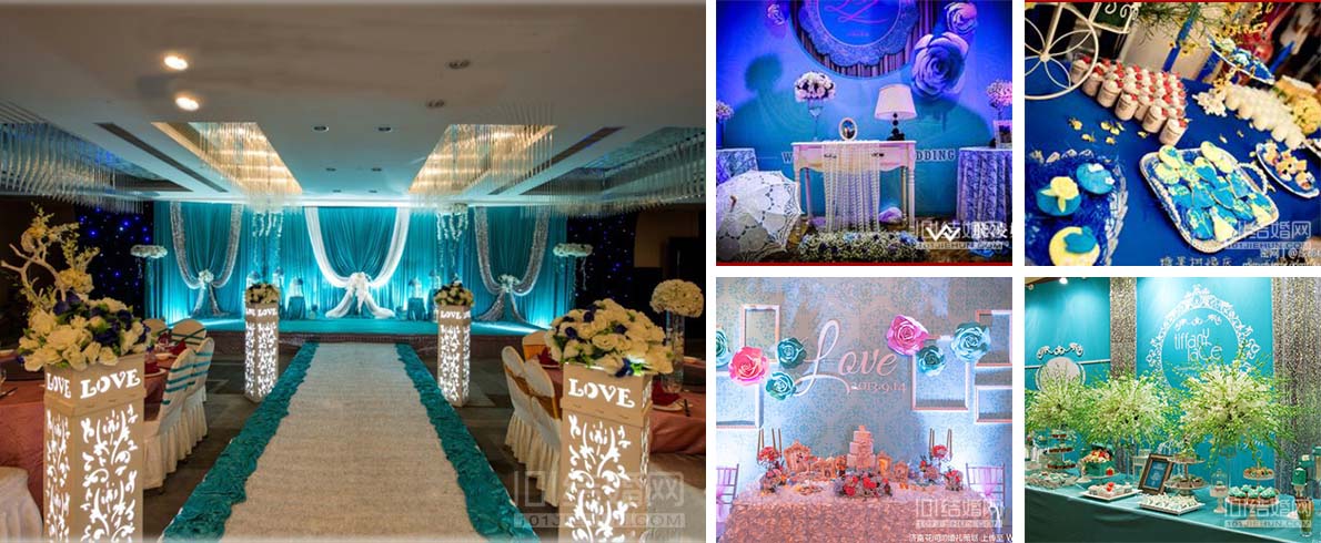 蓝色婚礼图片